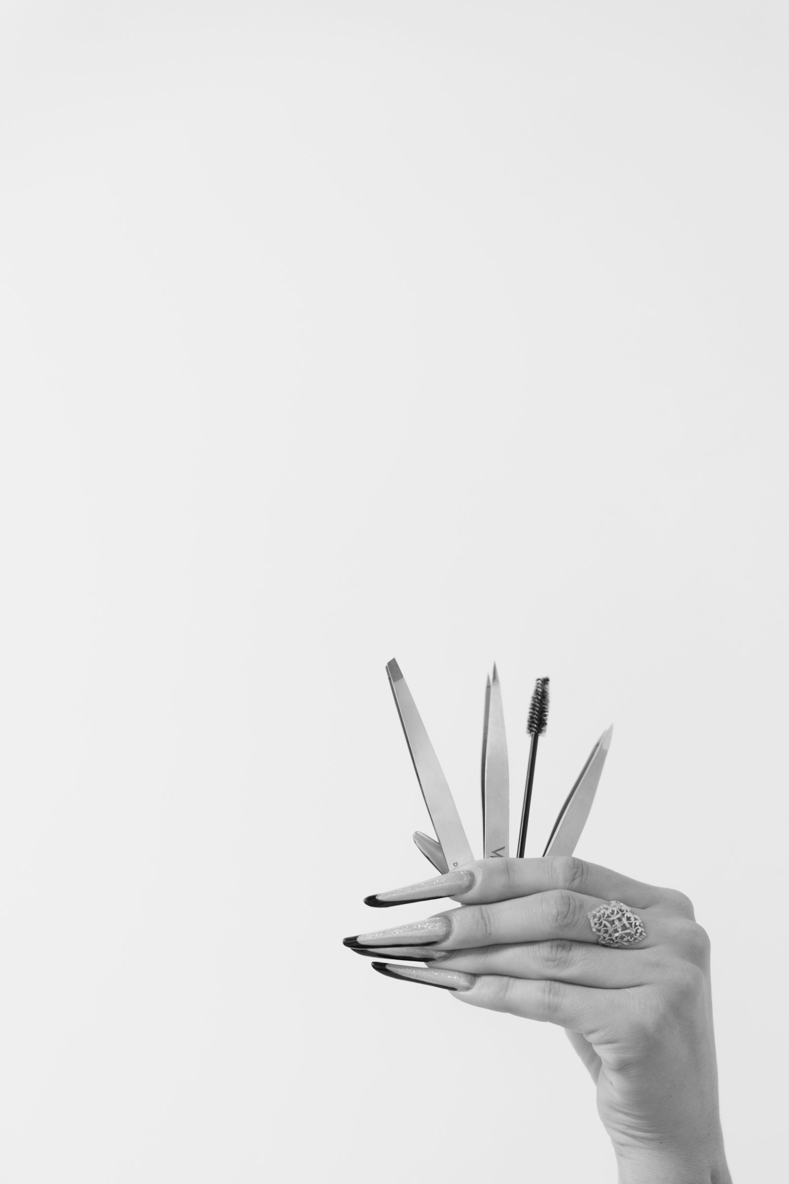 A close-up of nail care and assessment